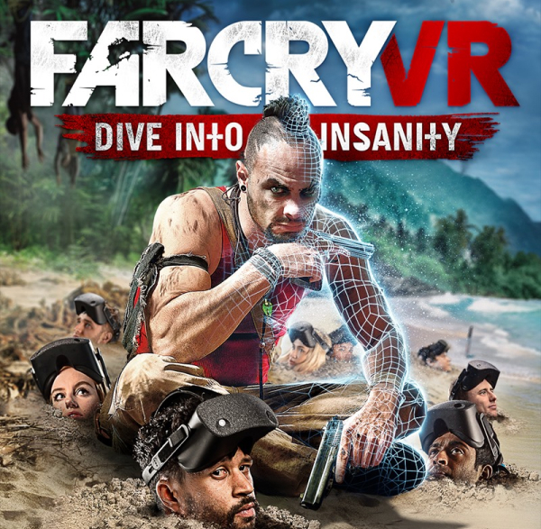 Affiche du jeu de réalité virtuelle Far Cry: Dive into insanity Affiche du jeu de réalité virtuelle Far Cry: Dive into insanity